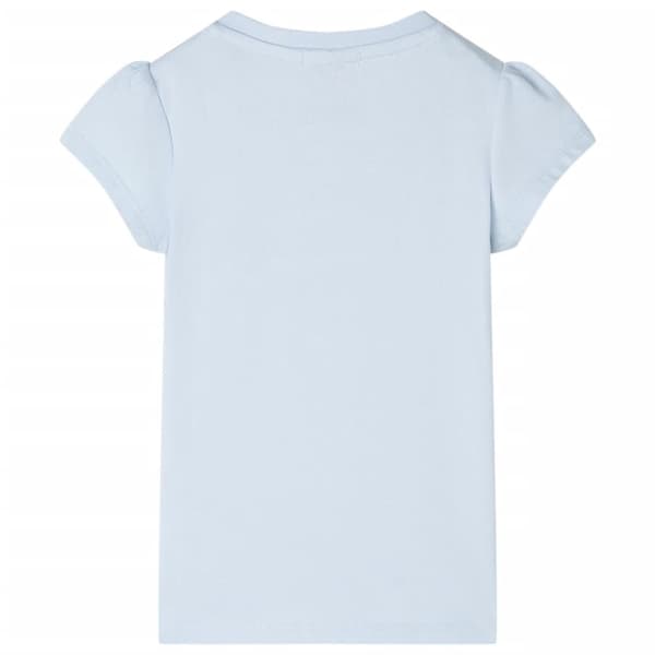 vidaXL T-shirt för barn ljusblå 104