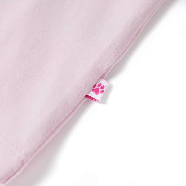 vidaXL T-shirt för barn ljusrosa 140