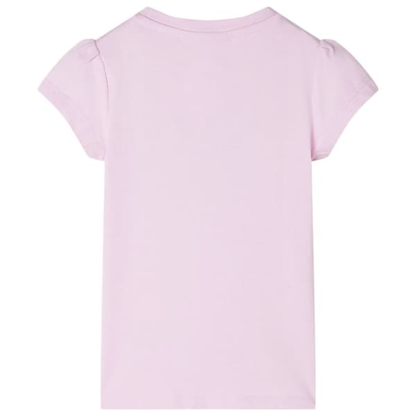 vidaXL T-shirt för barn ljusrosa 140