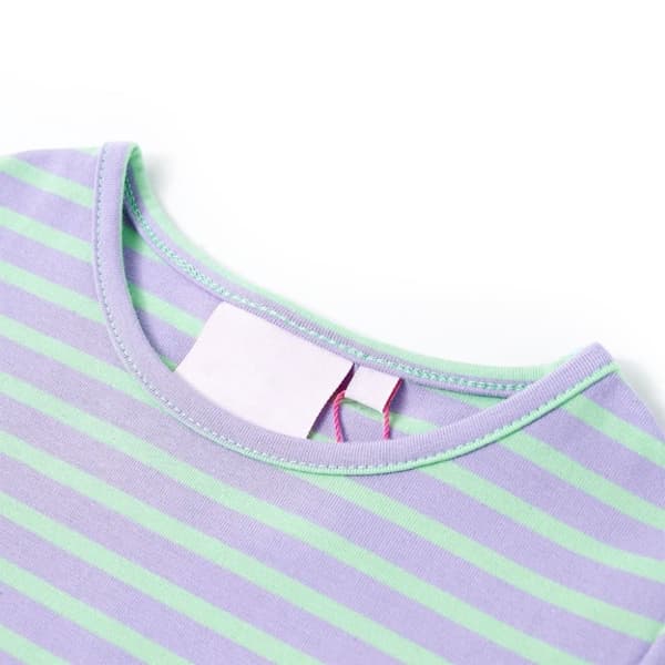 vidaXL T-shirt för barn klar mintgrön 128