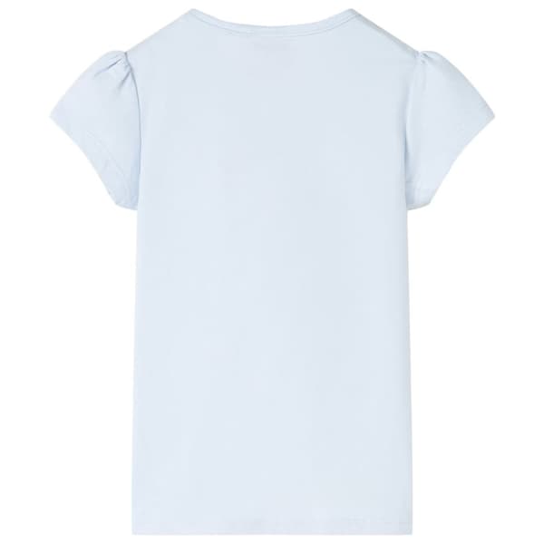vidaXL T-shirt för barn ljusblå 140
