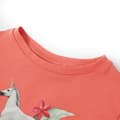 Miniatyrbild 3 av 7: vidaXL T-shirt med korta ärmar för barn korall 128