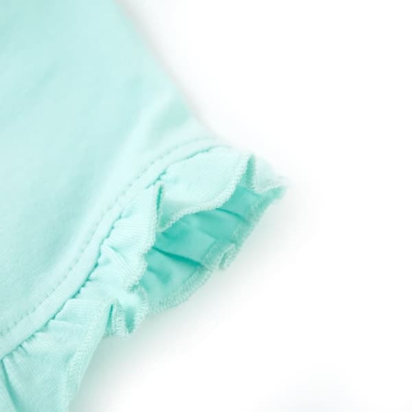 vidaXL T-shirt med korta ärmar för barn ljus aqua 140