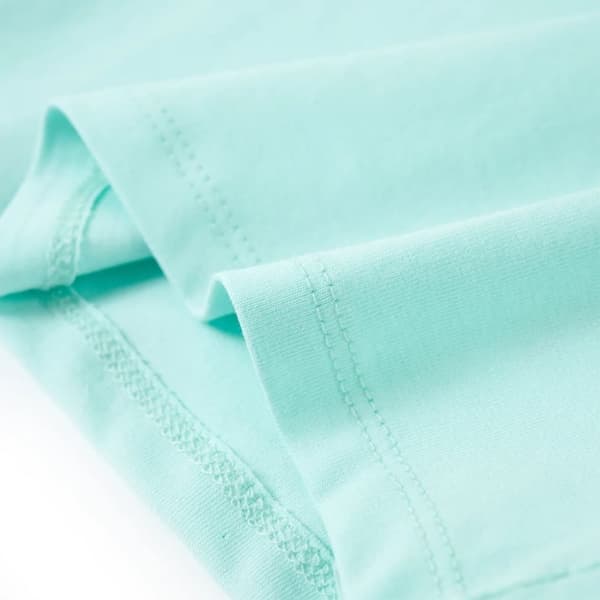 vidaXL T-shirt med korta ärmar för barn ljus aqua 116