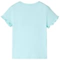Miniatyrbild 2 av 7: vidaXL T-shirt med korta ärmar för barn ljus aqua 116