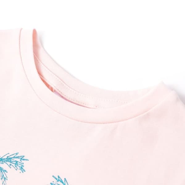 vidaXL T-shirt för barn mjuk rosa 92