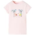 Miniatyrbild 1 av 7: vidaXL T-shirt för barn mjuk rosa 92