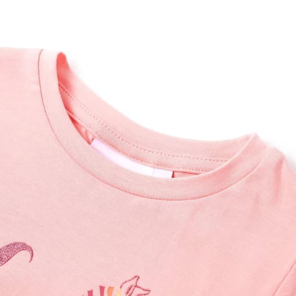 vidaXL T-shirt för barn rosa 104
