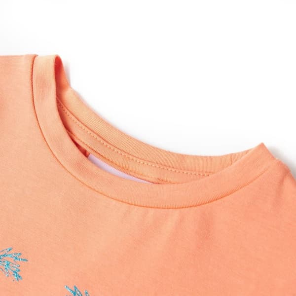 vidaXL T-shirt för barn persika 116