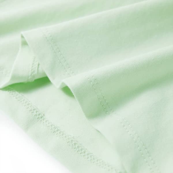 vidaXL T-shirt med formade ärmar för barn mjuk grön 104