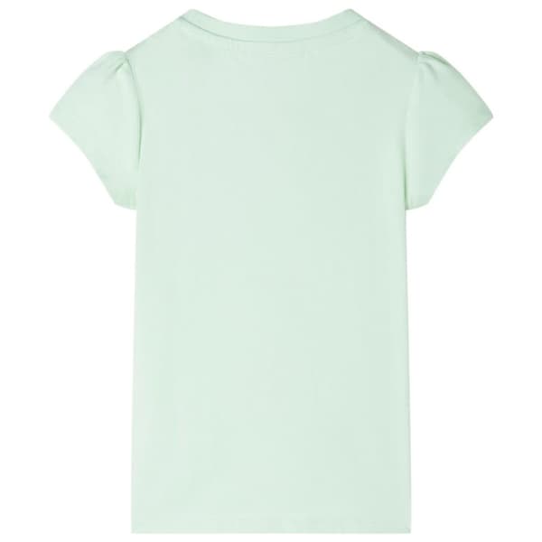 vidaXL T-shirt med formade ärmar för barn mjuk grön 104