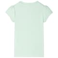 Miniatyrbild 2 av 7: vidaXL T-shirt med formade ärmar för barn mjuk grön 104