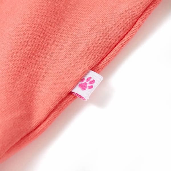 vidaXL T-shirt med volangärmar för barn korall 116