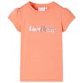 Miniatyrbild 1 av 7: vidaXL T-shirt med formade ärmar för barn neon orange 92