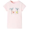 Miniatyrbild 1 av 7: vidaXL T-shirt för barn mjuk rosa 116