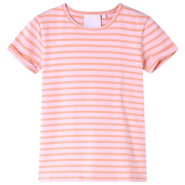 vidaXL T-shirt til børn str. 116 lyserød