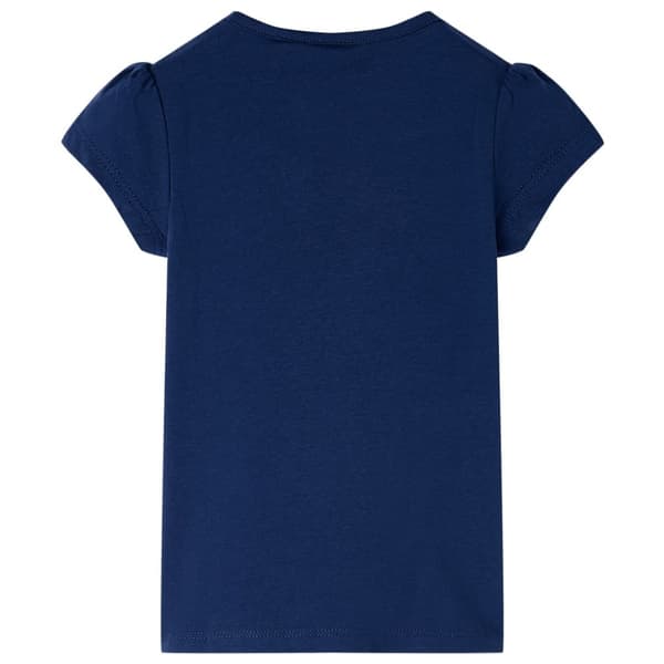 vidaXL T-shirt til børn str. 116 marineblå