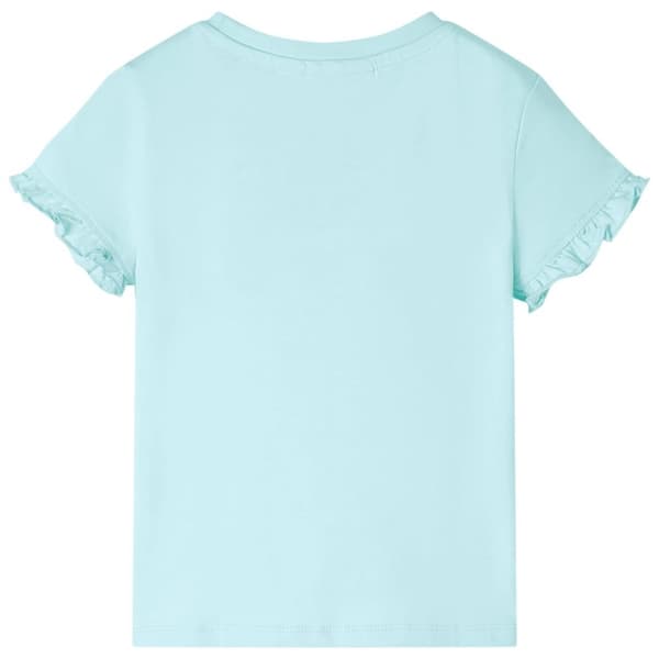 vidaXL T-shirt til børn str. 140 aquablå