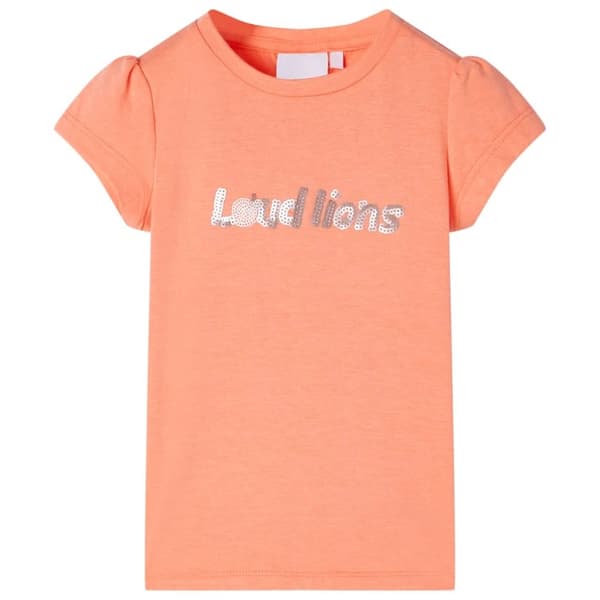 vidaXL T-shirt til børn str. 116 neon-orange