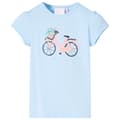 Miniatyrbillede 1 af 7: vidaXL T-shirt til børn str. 128 lyseblå