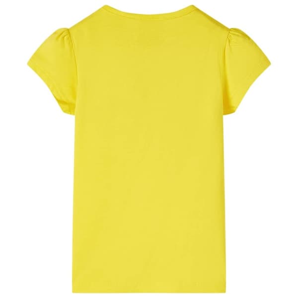 vidaXL T-shirt för barn gul 128