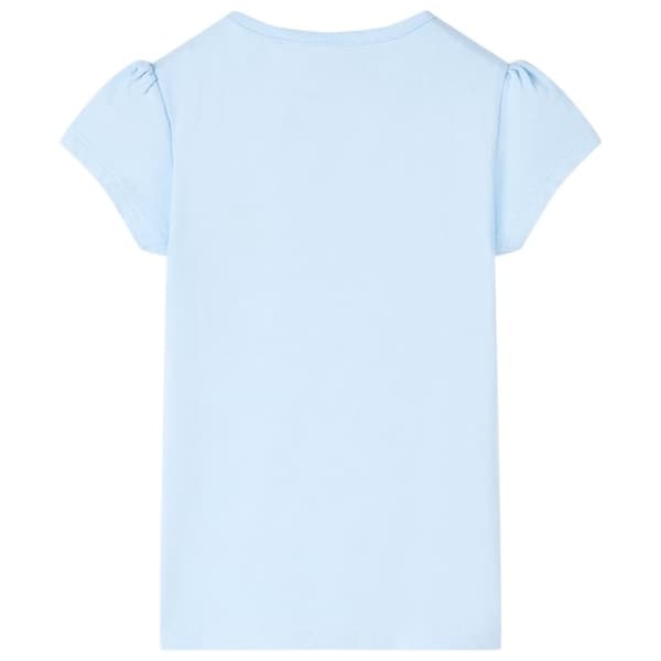 vidaXL T-shirt för barn ljusblå 92
