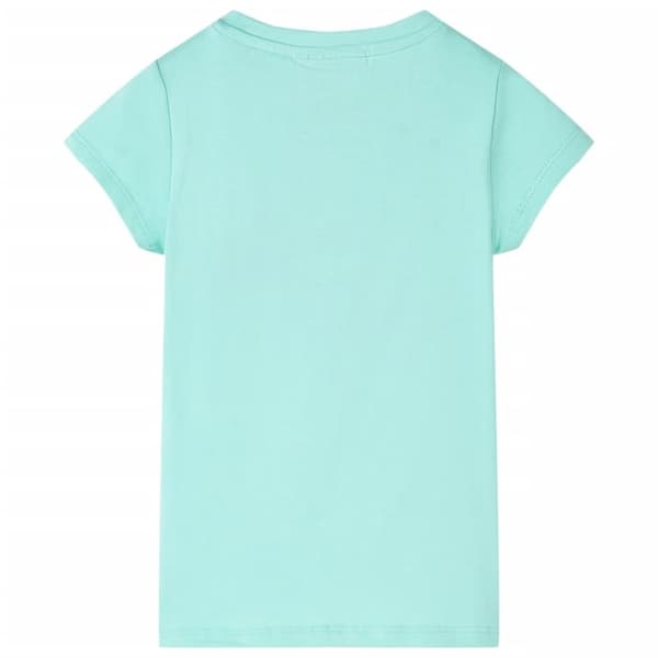 vidaXL T-shirt för barn ljus mintgrön 116