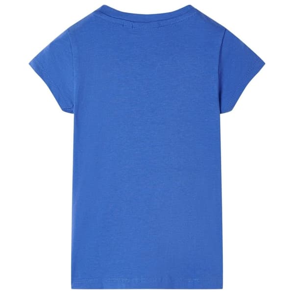 vidaXL T-shirt för barn koboltblå 128