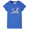 Miniatyrbild 1 av 7: vidaXL T-shirt för barn koboltblå 128