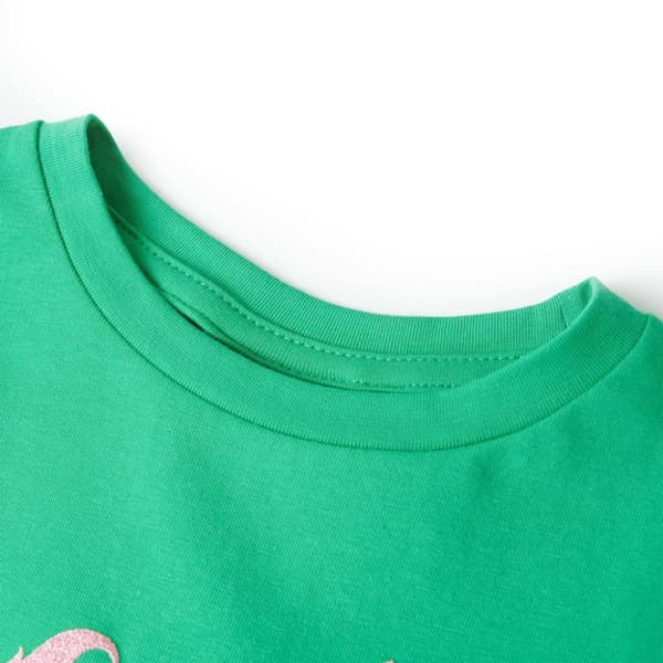 vidaXL T-shirt för barn grön 128