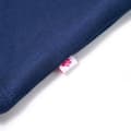 Miniatyrbild 5 av 7: vidaXL T-shirt för barn marinblå 140