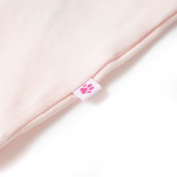 vidaXL T-shirt med volangärmar för barn mjuk rosa 140