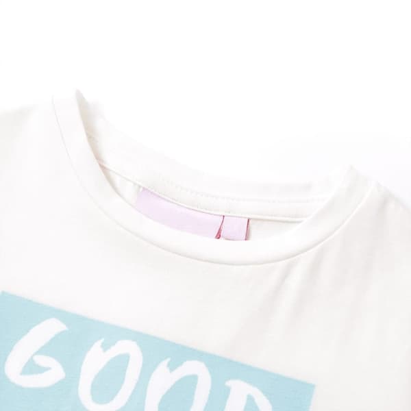 vidaXL T-shirt för barn ecru 104