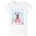 Miniatyrbild 1 av 7: vidaXL T-shirt för barn ecru 104