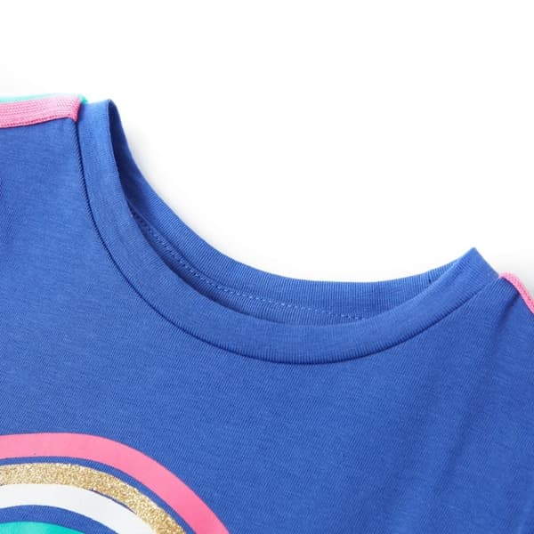 vidaXL T-shirt för barn kobolt 140