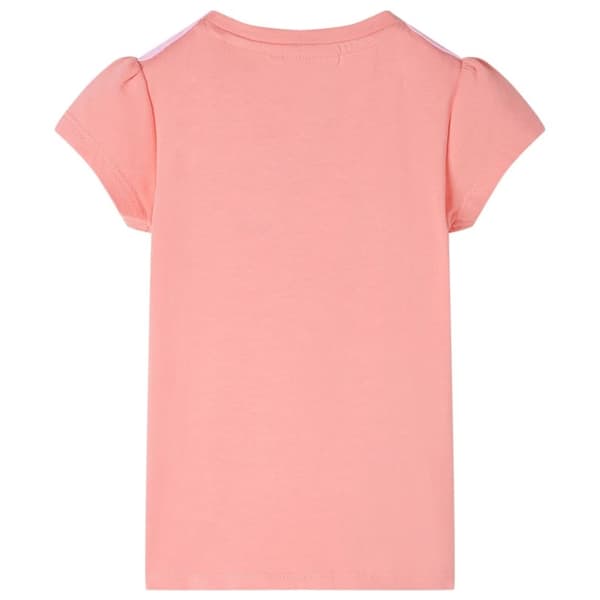 vidaXL T-shirt för barn ljus korall 140