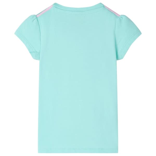 vidaXL T-shirt för barn ljus mintgrön 128