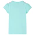 Miniatyrbild 2 av 7: vidaXL T-shirt för barn ljus mintgrön 128