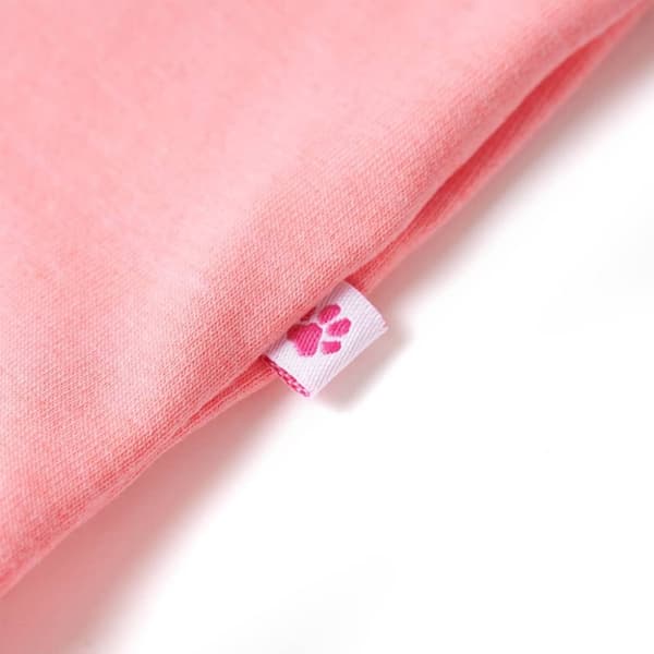 vidaXL T-shirt för barn stark rosa 128