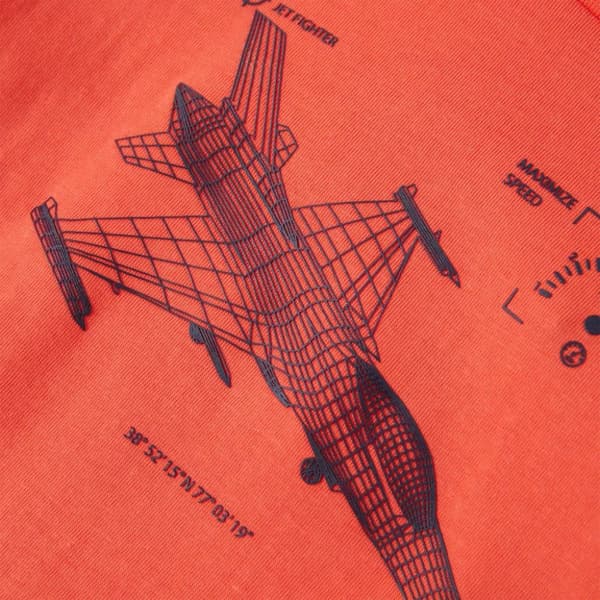 vidaXL T-shirt för barn ljusröd 128