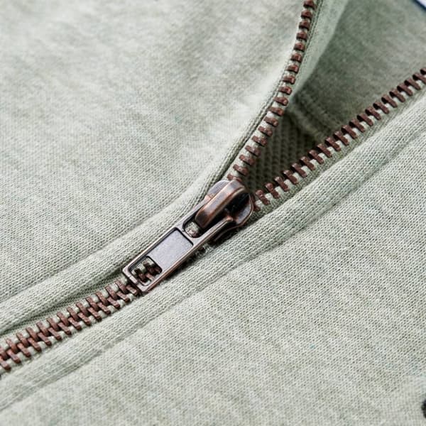 vidaXL Barnhoodie med dragkedja khaki melange 128