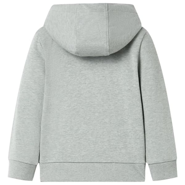 vidaXL Barnhoodie med dragkedja khaki melange 128