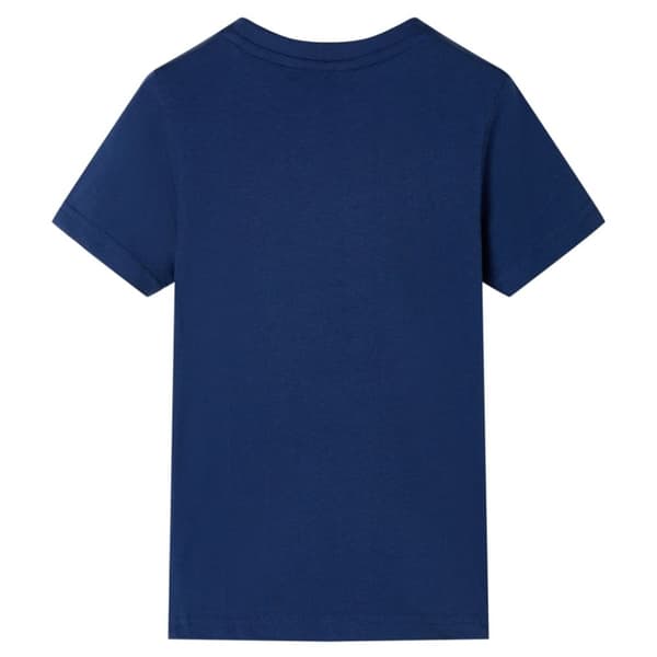 vidaXL T-shirt för barn mörkblå 128