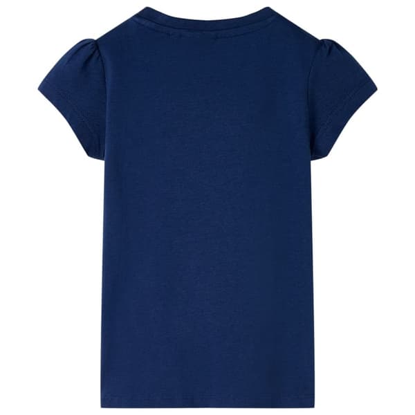 vidaXL T-shirt til børn str. 128 marineblå