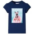 Miniatyrbillede 1 af 7: vidaXL T-shirt til børn str. 128 marineblå