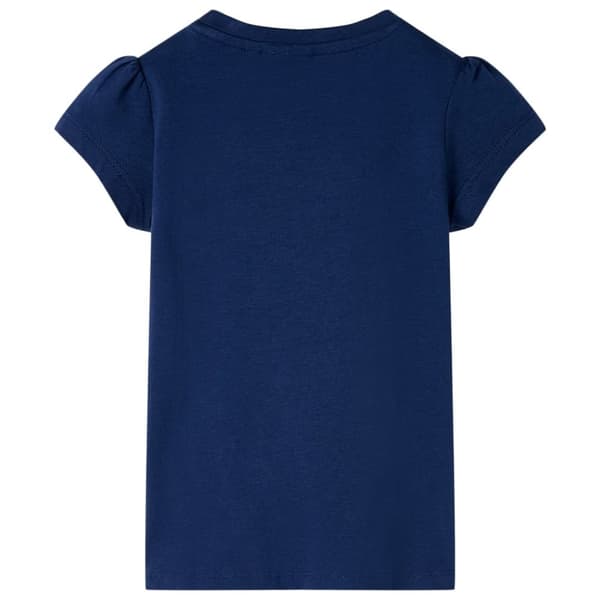 vidaXL T-shirt til børn str. 92 marineblå