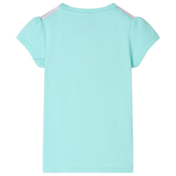 vidaXL T-shirt til børn str. 116 lys mintgrøn