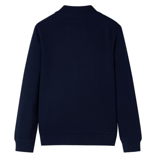 vidaXL Sweatshirt til børn str. 128 med lynlås marineblå