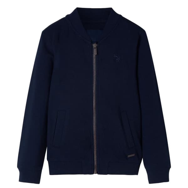 vidaXL Sweatshirt til børn str. 128 med lynlås marineblå