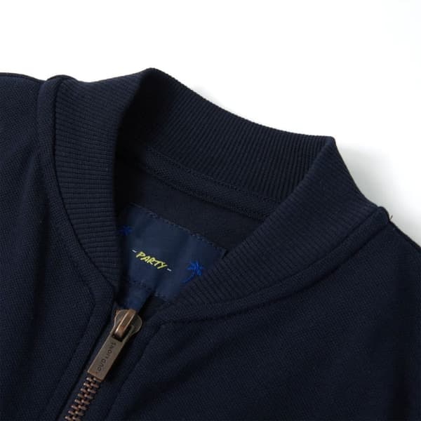 vidaXL Sweatshirt til børn str. 104 med lynlås marineblå